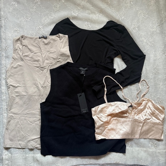 Zara, Rachel Zoe & Tiger Mist Neutral Basics Bundle – Size Large - Picture 3 of 7
